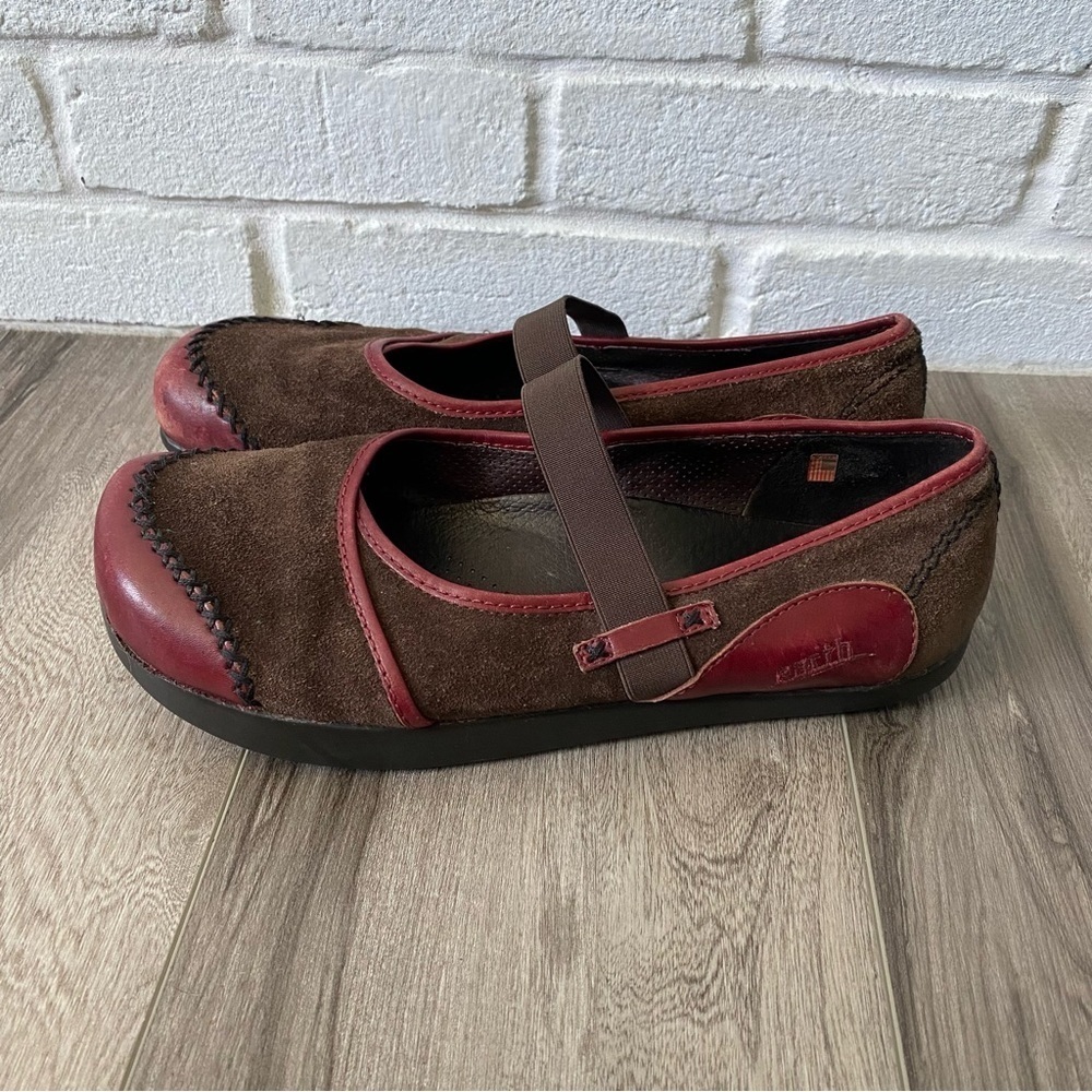Earth Kalso Allure Comfort Maryjane Flats Shoes Brown Red Women’s Size 9.5 - Picture 4 of 10